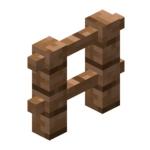 Как сделать забор из тропического дерева в Minecraft