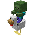 Как сделать зомби-наездника в Minecraft