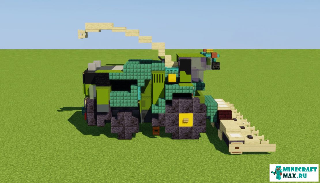 Как сделать комбайн john deere в Майнкрафт | Скриншот 3