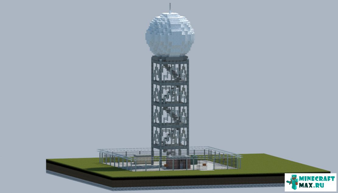 Как сделать метиостанция weather radar tower в Майнкрафт | Скриншот 2