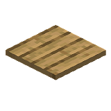 Как сделать дубовую нажимную плиту в Minecraft