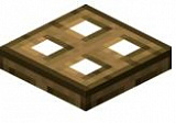 Как сделать дубовый люк в Minecraft