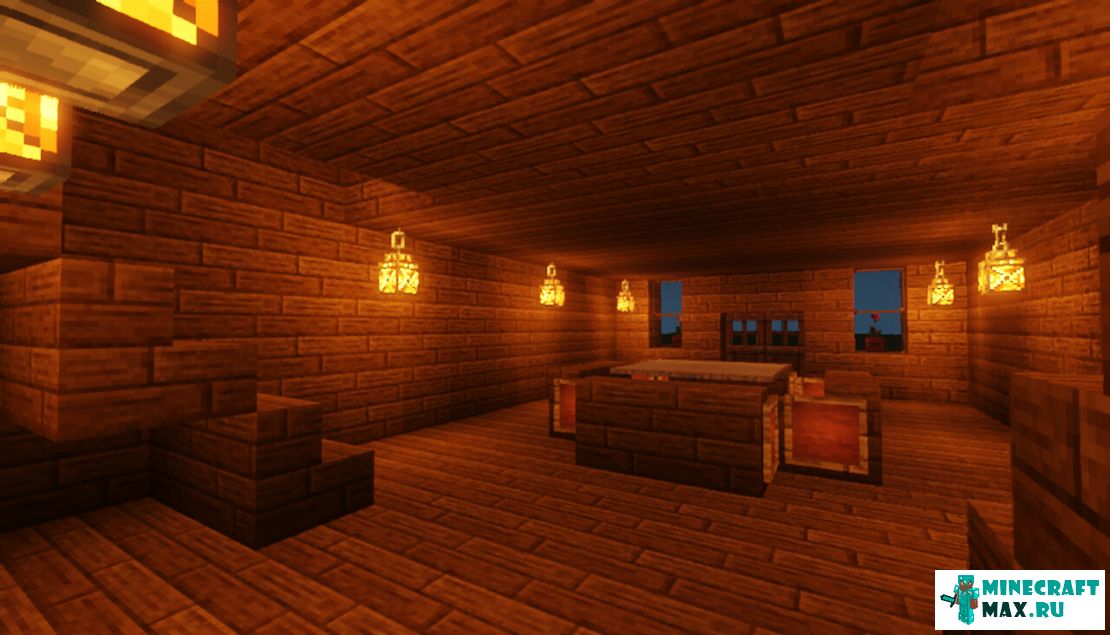 Как сделать дом wooden house 2 в Майнкрафт | Скриншот 5