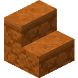 Как сделать ступеньки из красного песчаника в Minecraft