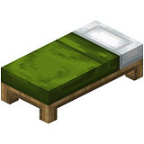 Как сделать зелёную кровать в Minecraft