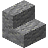 Как сделать андезитовые ступеньки в Minecraft