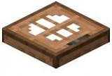 Как сделать люк из тропического дерева в Minecraft