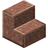 Как сделать ступеньки из полированного гранита в Minecraft