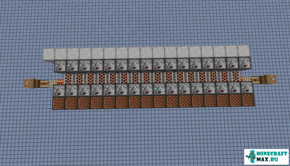 Как сделать механизм minecart splitter v2 в Майнкрафт | Скриншот 6