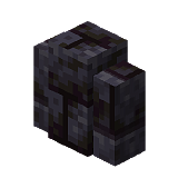 Как сделать ограду из полированно-чернитных кирпичей в Minecraft