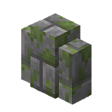 Как сделать ограду из замшелого каменного кирпича в Minecraft