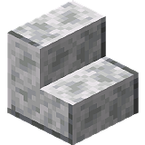 Как сделать ступеньки из полированного диорита в Minecraft