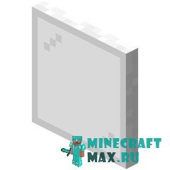 Белая стеклянная панель в Майнкрафте