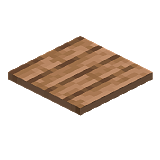 Как сделать нажимную плиту из тропического дерева в Minecraft