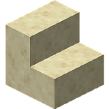 Как сделать ступеньки из гладкого песчаника в Minecraft