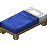 Как сделать синюю кровать в Minecraft