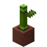 Как сделать бамбук в горшке в Minecraft