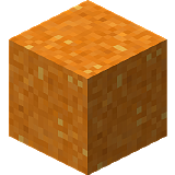 Как сделать оранжевый сухой бетон в Minecraft