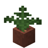 Как сделать папоротник в горшке в Minecraft
