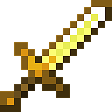 Как сделать золотой меч в Minecraft