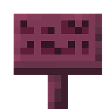 Как сделать багровую табличку в Minecraft