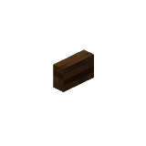 Как сделать кнопку из тёмного дуба в Minecraft