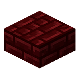 Как сделать плиту из красного незерского кирпича в Minecraft