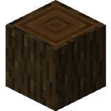 Как сделать бревно тёмного дуба в Minecraft