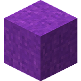Как сделать фиолетовый сухой бетон в Minecraft