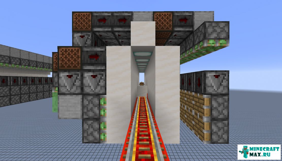Как сделать механизм minecart splitter v2 в Майнкрафт | Скриншот 4