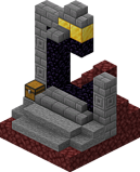 Как сделать разрушенный портал в Minecraft